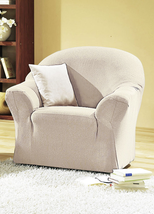 Sessel- & Sofaüberwürfe - Schützende Stretchbezüge für Sessel und Sofa Ansicht 11 Sessel- & Sofaüberwürfe - Schützende Stretchbezüge für Sessel und Sofa, in Größe 101 (Sessel-Bezug) bis 108 (Hocker-Bezug), in Farbe BLAU Ansicht 11