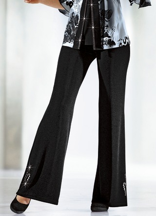Schwarze festliche hose damen clearance