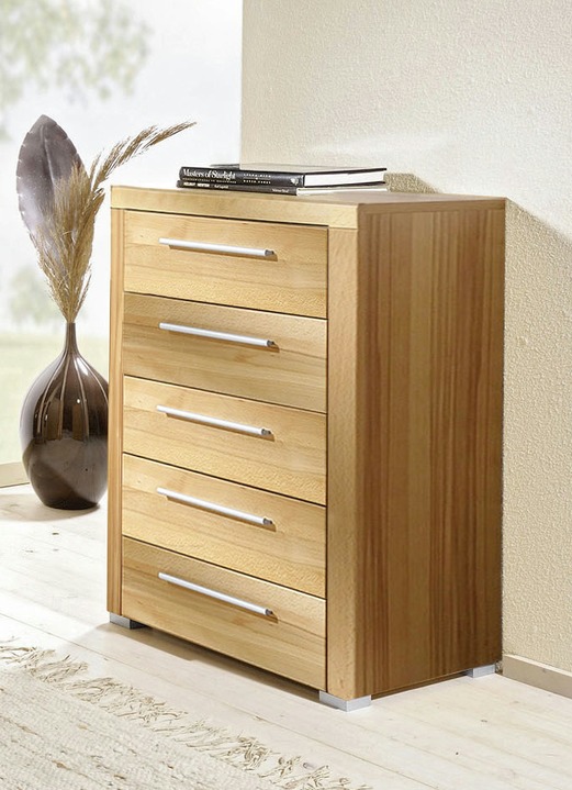 Kommoden - Kommode mit massiver Front, in Farbe KERNBUCHE, in Ausführung Kommode mit 3 Türen Ansicht 5