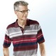 Shirts - Poloshirt mit Allover-Dessin – Farbe WEINROT-GRAU Shirts - Poloshirt mit Allover-Dessin, in Größe 046 bis 062, in Farbe WEINROT-GRAU