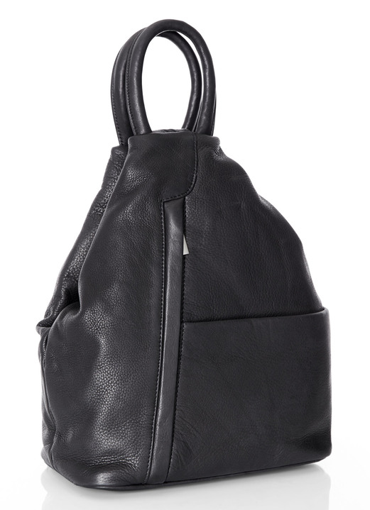 Taschen - Laurina, Rucksack, Damen, mit zwei durch Reißverschluss teilbare Umhängeriemen, in Farbe MARONE Ansicht 4