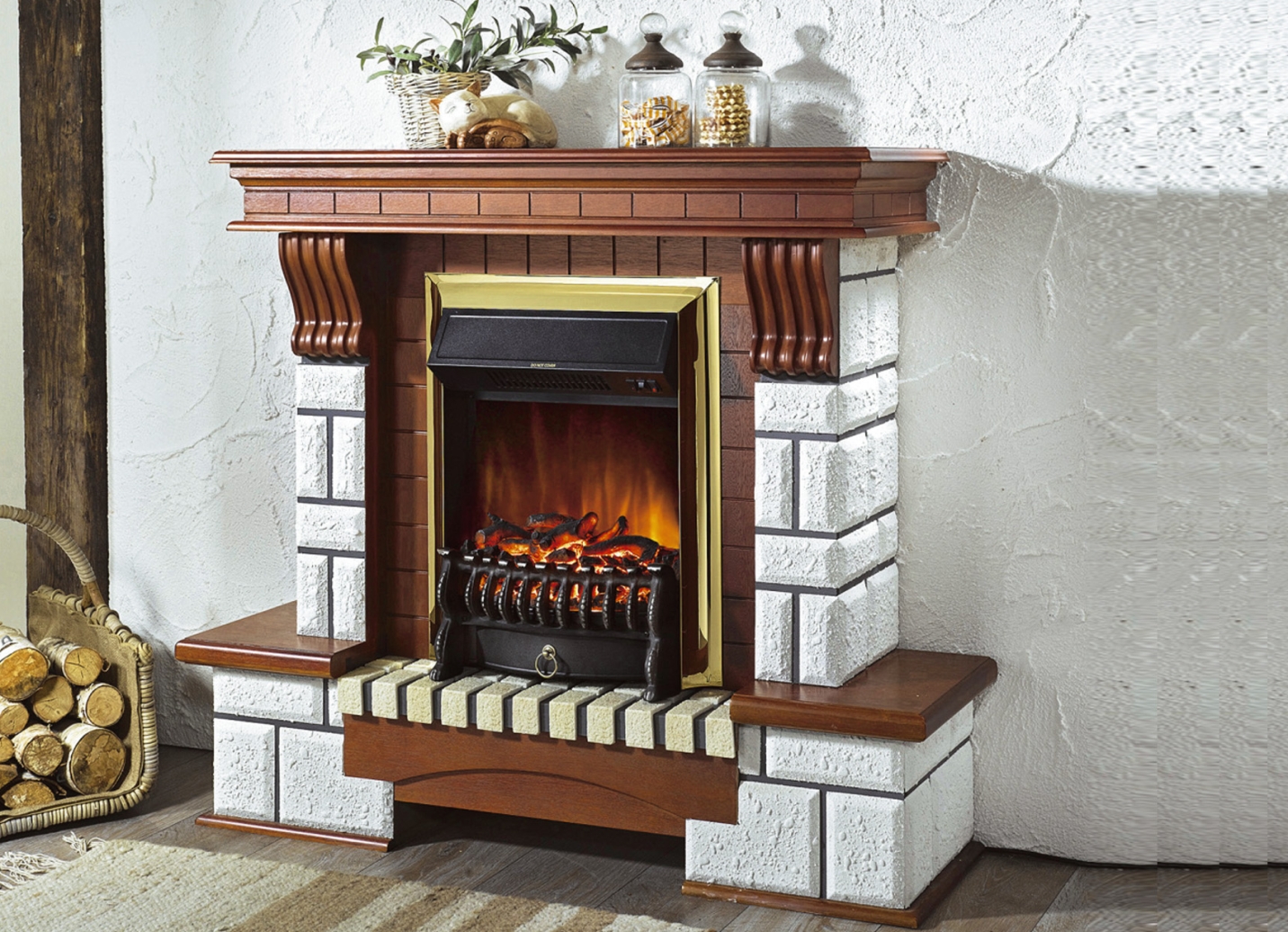 Kaminumbau - Eiche Rustikal-Möbel | BADER