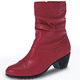Stiefel & Stiefeletten - Andrea Conti, modische Damen-Stiefeletten, Winterschuhe, mit Reißverschluss – Farbe ROT Stiefel & Stiefeletten - Andrea Conti, modische Damen-Stiefeletten, Winterschuhe, mit Reißverschluss, in Größe 036 bis 042, in Farbe SCHWARZ