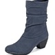 Stiefel & Stiefeletten - Andrea Conti, modische Damen-Stiefeletten, Winterschuhe, mit Reißverschluss, in Größe 036 bis 042, in Farbe JEANS