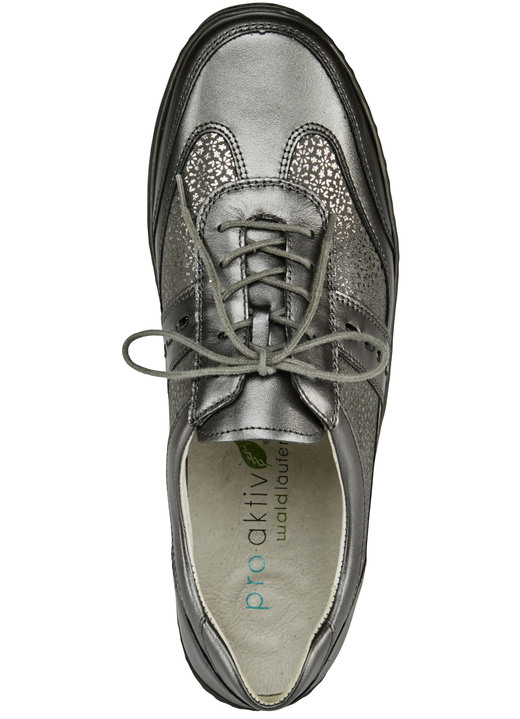Slipper & Schnürschuhe - Waldläufer, bequeme Damen-Schnürschuhe, Weite H, mit herausnehmbarem Fußbett Ansicht 3 Slipper & Schnürschuhe - Waldläufer, bequeme Damen-Schnürschuhe, Weite H, mit herausnehmbarem Fußbett, in Größe 4 bis 8 1/2, in Farbe ALTSILBER Ansicht 3