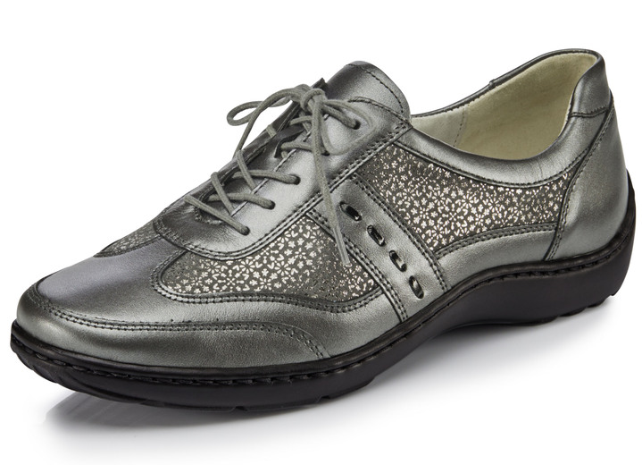 Slipper & Schnürschuhe - Waldläufer, bequeme Damen-Schnürschuhe, Weite H, mit herausnehmbarem Fußbett Ansicht 2 Slipper & Schnürschuhe - Waldläufer, bequeme Damen-Schnürschuhe, Weite H, mit herausnehmbarem Fußbett, in Größe 4 bis 8 1/2, in Farbe SCHWARZ Ansicht 2