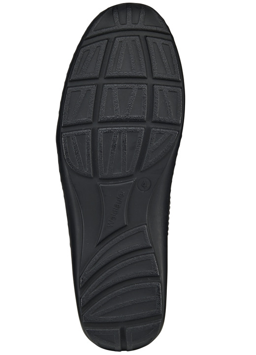 Slipper & Schnürschuhe - Waldläufer, bequeme Damen-Slipper, Weite H, mit herausnehmbarem Fußbett, in Größe 4 bis 8 1/2, in Farbe ALTSILBER Ansicht 4