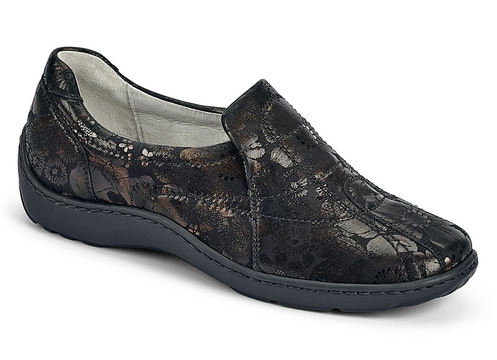 Slipper in 4 Farben mit herausnehmbarem Lederfußbett, Weite Schnürschuh in 4 Farben mit herausnehmbarem Lederfußbett