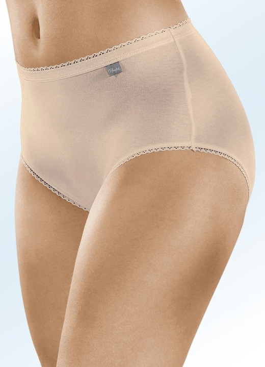 Slips - Playtex Dreierpack Slips mit Spitzenbandabschlüssen, in Größe 038 bis 052, in Farbe HAUT Ansicht 1