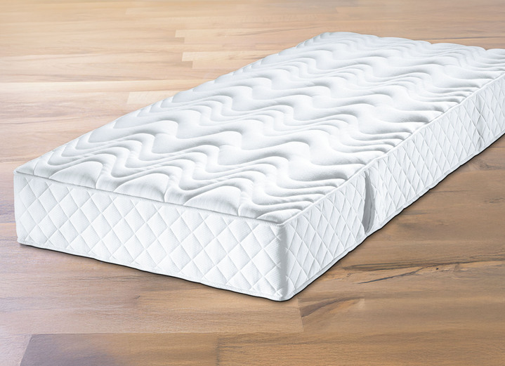 Matratzen & Topper - F.a.n.-7-Zonen-Matratze mit sehr guter Körperunterstützung, in Größe 129 (80/190 cm) bis 134 (140/200 cm), in Farbe WEISS, in Ausführung 7-Zonen-Bonnellfederkern-Matratze Ansicht 1