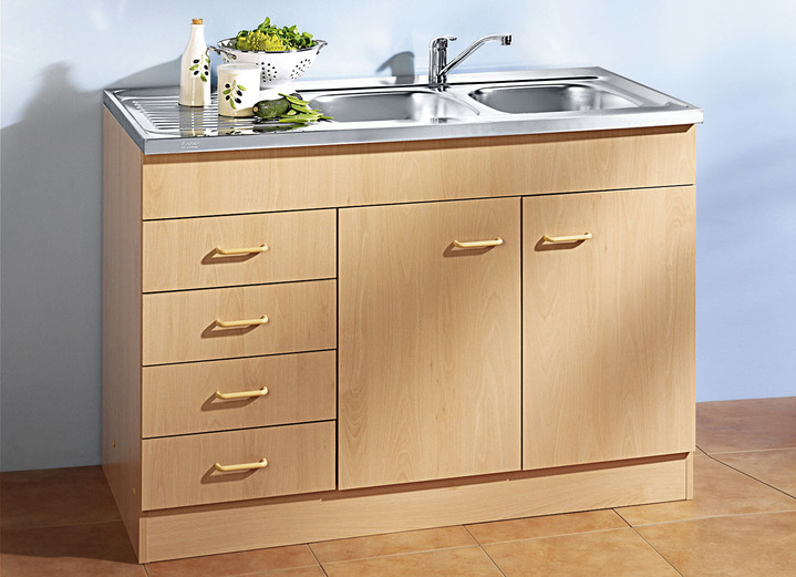 Küchenmöbel - Küchenmöbel mit melaminharzbeschichteter Oberfläche, in Farbe WEISS, in Ausführung Hängeschrank, Breite 30 cm Ansicht 2