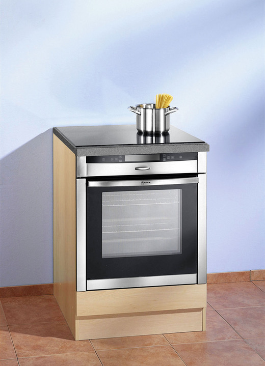 Küchenmöbel - Küchenprogramm mit profilierter Front, in Farbe BUCHE, in Ausführung Hängeschrank für Dunstabzugshaube Ansicht 10