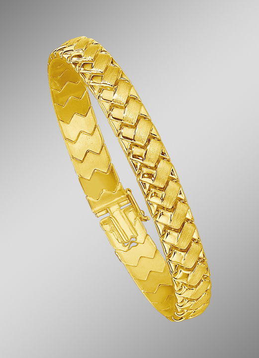 Armbänder - Schweres Armband  in Geflecht-Optik mit Kastenschloss, in Farbe  Ansicht 1