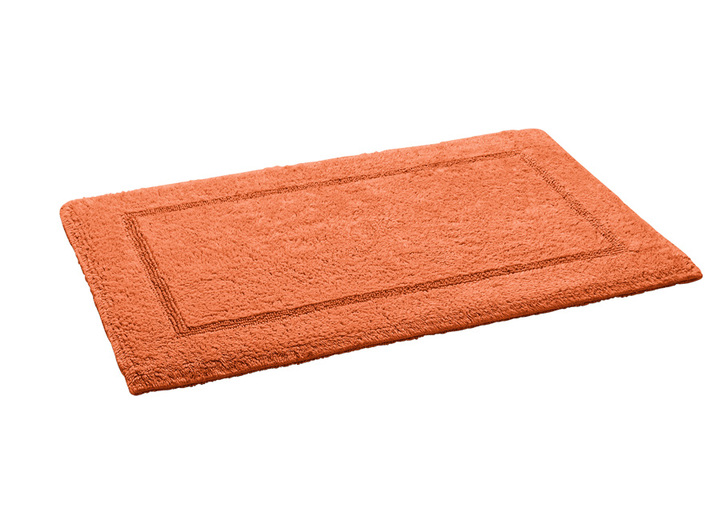 Badgarnituren - Bad-Wendegarnitur aus 100% Baumwolle, in Größe 100 (Vorleger halbrund, 50x 80 cm) bis 110 (Hänge WC Garnitur, 2-teilig), in Farbe WEISS Ansicht 13