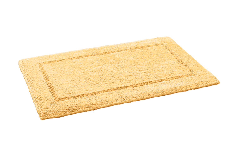 Badgarnituren - Bad-Wendegarnitur aus 100% Baumwolle, in Größe 100 (Vorleger halbrund, 50x 80 cm) bis 110 (Hänge WC Garnitur, 2-teilig), in Farbe KARIBIKGRÜN Ansicht 17