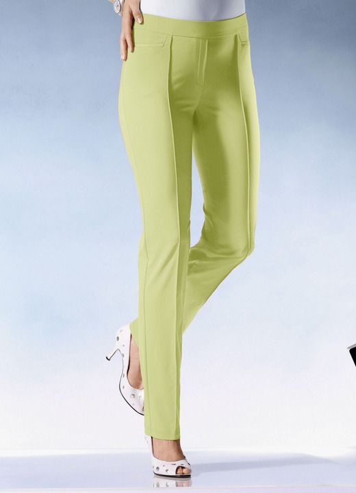 Hosen - Hose mit schmaler Fußweite in 15 Farben Ansicht 4 Hosen - Hose mit schmaler Fußweite in 15 Farben, in Größe 018 bis 096, in Farbe TAUPE Ansicht 4