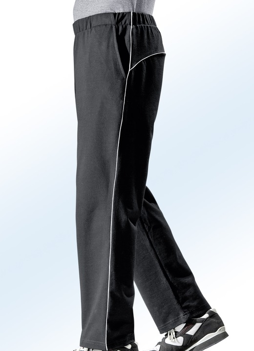 Freizeithosen - Freizeithose mit Zierpaspeln, in Größe 023 bis 062, in Farbe MARINE Ansicht 2