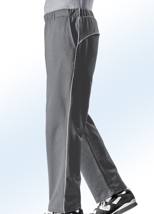 Freizeithosen - Freizeithose mit Zierpaspeln, in Größe 023 bis 062, in Farbe MARINE Ansicht 3