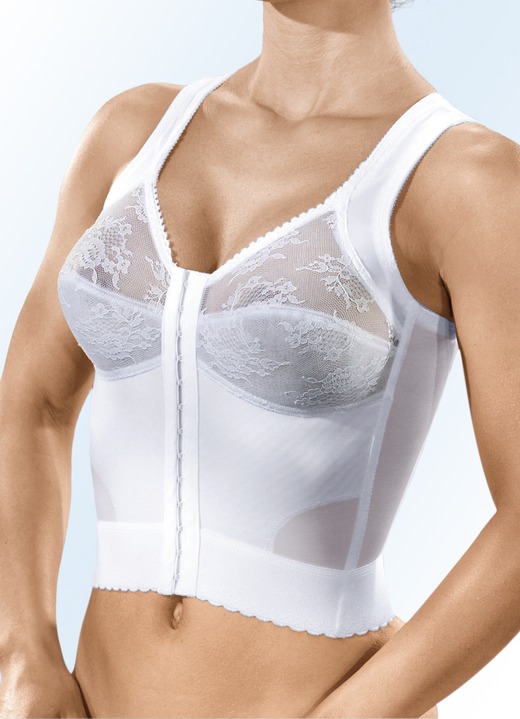 Langer Bh Mit Spitzencups Und Vorderverschluss Sale Bader