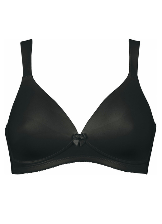 Soft-BH - Naturana BH mit weich gepolsterten Cups Ansicht 2 Soft-BH - Naturana BH mit weich gepolsterten Cups, in Größe 075 bis 100, in Cup B, in Farbe SCHWARZ Ansicht 2