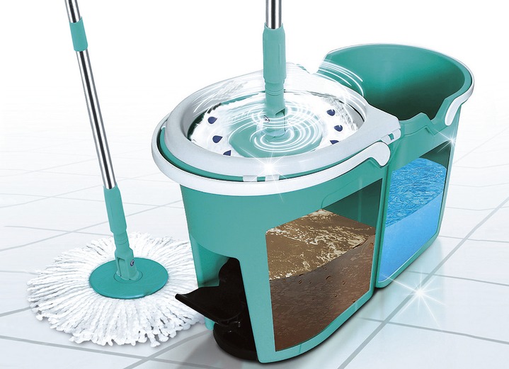- Clever Spin® Bodenwisch-System, in Farbe TÜRKIS Ansicht 2