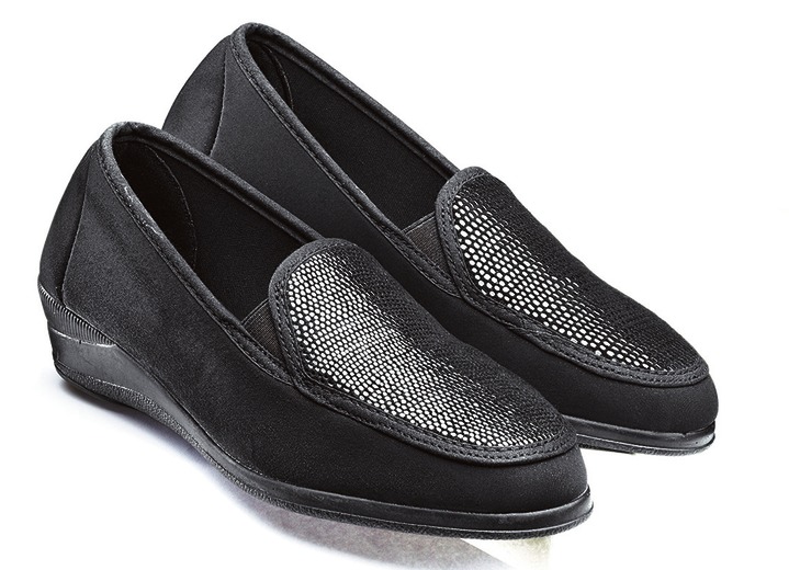 Slipper & Schnürschuhe - Mokassin in eleganter Krokooptik Ansicht 2 Slipper & Schnürschuhe - Mokassin in eleganter Krokooptik, in Größe 036 bis 042, in Farbe MARINE Ansicht 2