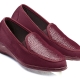 Slipper & Schnürschuhe - Mokassin in eleganter Krokooptik – Farbe BORDEAUX Slipper & Schnürschuhe - Mokassin in eleganter Krokooptik, in Größe 036 bis 042, in Farbe MARINE