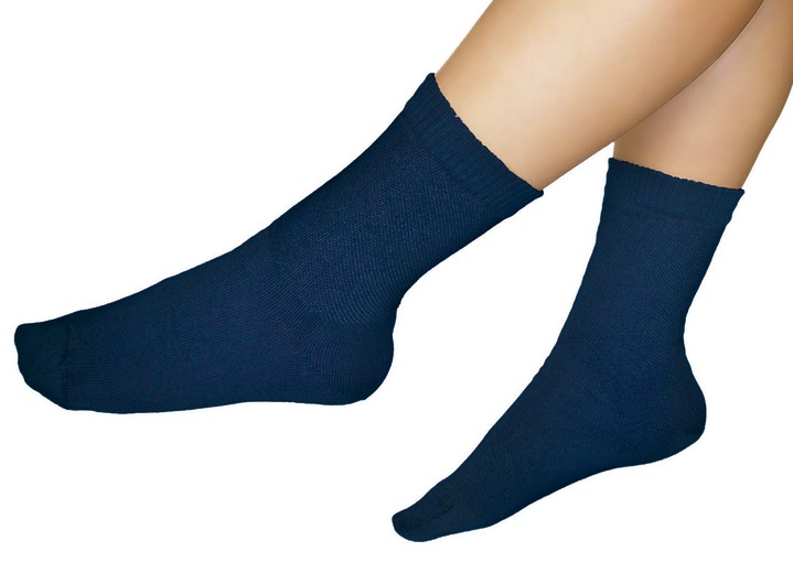 Gesunder Fuß - Diabetiker-Socken, 3-er Pack Ansicht 3 Gesunder Fuß - Diabetiker-Socken, 3-er Pack, in Größe Gr. 1 (35-37) bis Gr. 4 (44-46), in Farbe MARINE Ansicht 3
