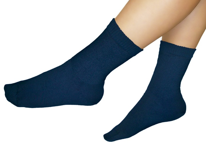 Gesunder Fuß - Diabetiker-Socken, 3-er Pack, in Größe Gr. 1 (35-37) bis Gr. 4 (44-46), in Farbe MARINE Ansicht 1