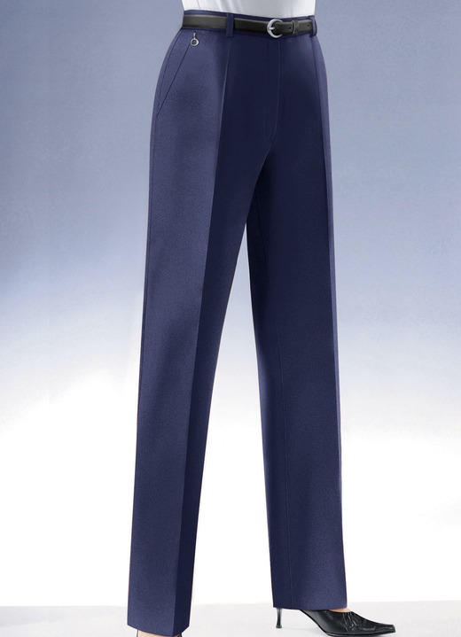 Hosen mit Knopf- und Reißverschluss - Klassische Hose, in Größe 018 bis 245, in Farbe INDIGOBLAU Ansicht 1
