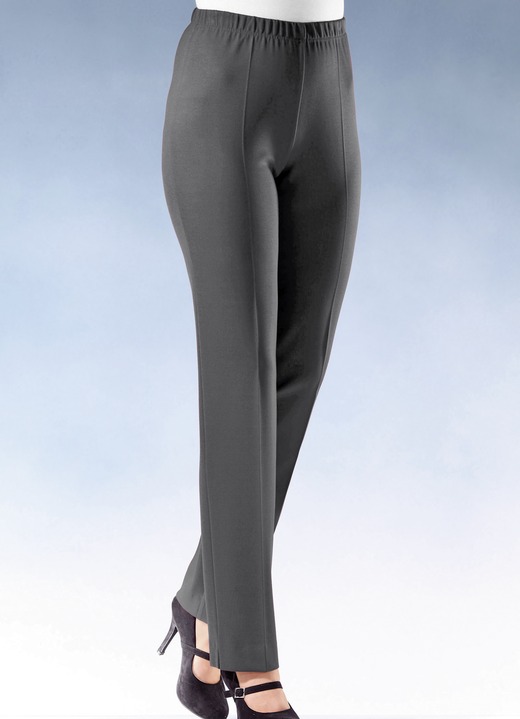 Hosen in Schlupfform - Hose in 9 Farben, in Größe 019 bis 245, in Farbe ANTHRAZIT MEL. Ansicht 1