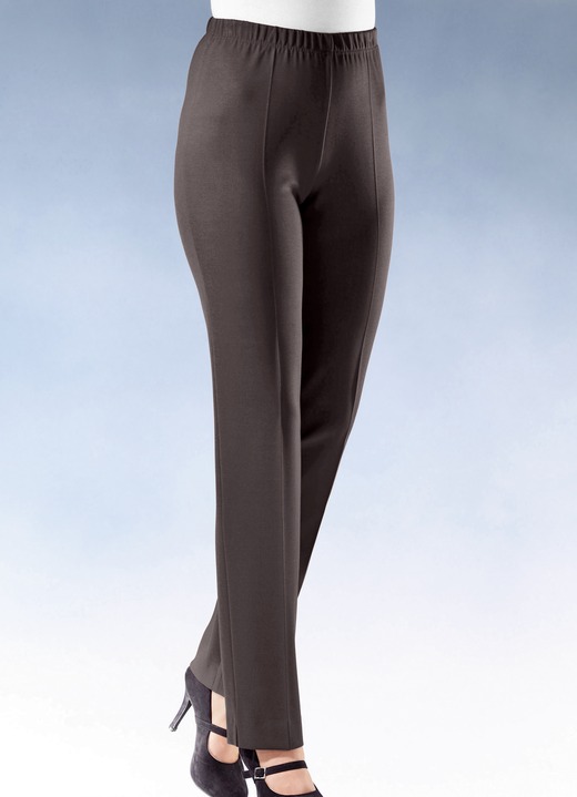 Hosen in Schlupfform - Hose in 9 Farben Ansicht 5 Hosen in Schlupfform - Hose in 9 Farben, in Größe 019 bis 245, in Farbe NUGATBRAUN Ansicht 5