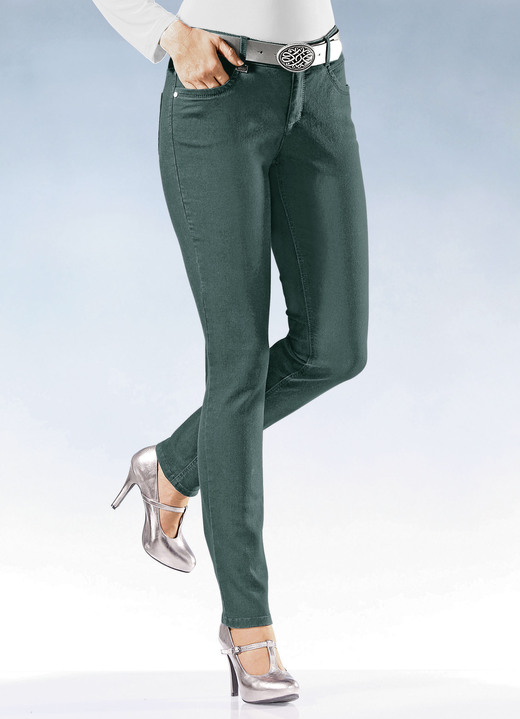 Jeans - Magic-Jeans in 11 Farben, in Größe 017 bis 050, in Farbe WEISS Ansicht 15