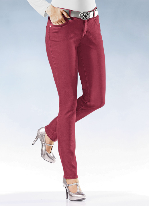 Jeans - Magic-Jeans in 11 Farben Jeans - Magic-Jeans in 11 Farben, in Größe 017 bis 050, in Farbe ROT