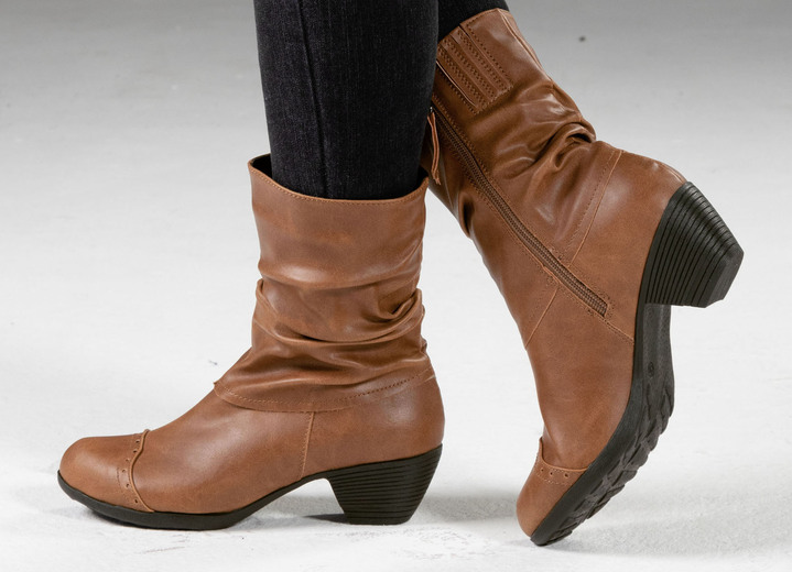 Stiefel & Stiefeletten - Andrea Conti, modische Damen-Stiefeletten, Winterschuhe, mit Reißverschluss Ansicht 9 Stiefel & Stiefeletten - Andrea Conti, modische Damen-Stiefeletten, Winterschuhe, mit Reißverschluss, in Größe 036 bis 042, in Farbe SCHWARZ Ansicht 9