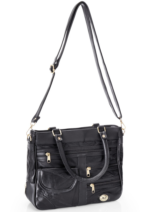 Taschen - Patchwork-Tasche mit abnehmbarem Umhängeriemen, in Farbe BORDEAUX Ansicht 3