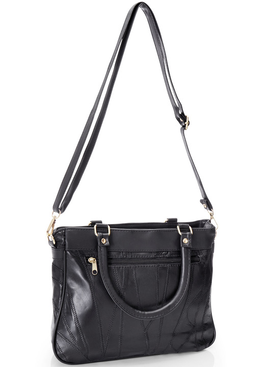 Taschen - Patchwork-Tasche mit abnehmbarem Umhängeriemen, in Farbe BORDEAUX Ansicht 4