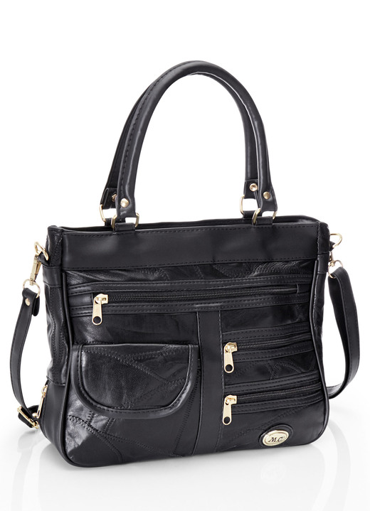 Taschen - Patchwork-Tasche mit abnehmbarem Umhängeriemen, in Farbe BORDEAUX Ansicht 5