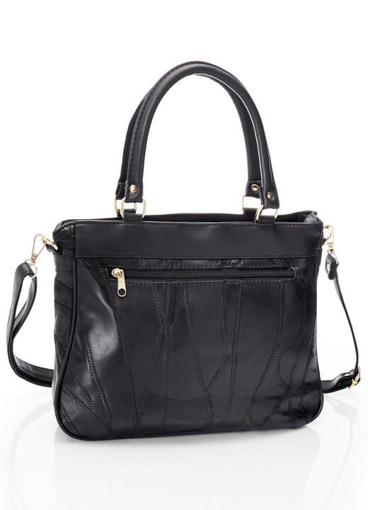 Taschen - Patchwork-Tasche mit abnehmbarem Umhängeriemen, in Farbe BORDEAUX Ansicht 6