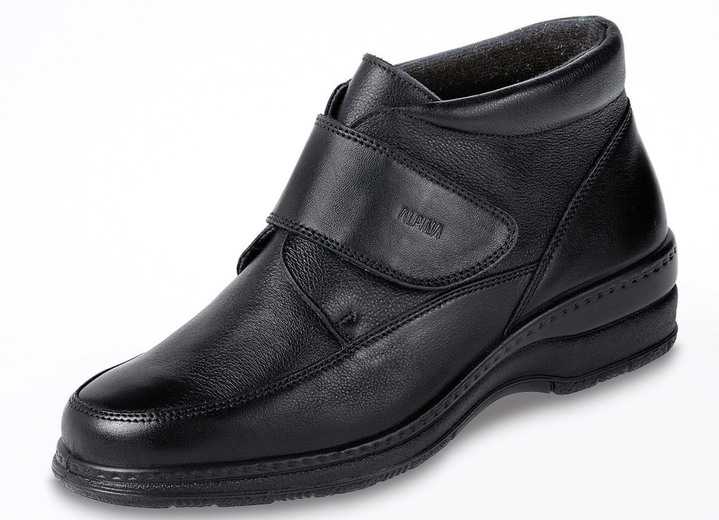 - Stiefelette mit verstellbarem Klettverschluss, in Größe 3 1/2 bis 8, in Farbe SCHWARZ