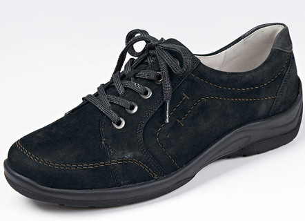 Waldläufer, bequeme Damen-Schnürschuhe, Weite H, mit herausnehmbarem Fußbett