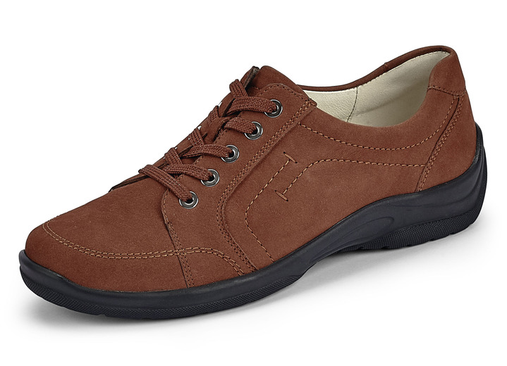 Schnürschuh in 4 Farben mit herausnehmbarem Lederfußbett Schnürschuh in 4 Farben mit herausnehmbarem Lederfußbett