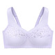 Tagwäsche -  Glamorise Stütz-BH mit Stickereispitze, in Größe 080 bis 130, in Cup H, in Farbe FLIEDER – Farbe FLIEDER – Ansicht 4