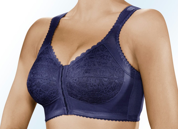 Soft-BH - BH mit praktischem Vorderverschluss, in Größe 080 bis 125, in Cup E, in Farbe MARINE Ansicht 1