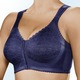 Soft-BH - BH mit praktischem Vorderverschluss, in Größe 080 bis 125, in Cup C, in Farbe WEISS – Farbe MARINE – Ansicht 1