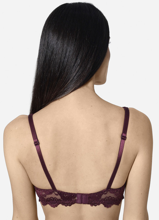 Wäsche - Sassa Zweierpack Bügel-BH aus Elastikspitze, in Größe 075 bis 100, in Cup D, in Farbe 1X ZARTAPRICOT, 1X SCHWARZ Ansicht 23