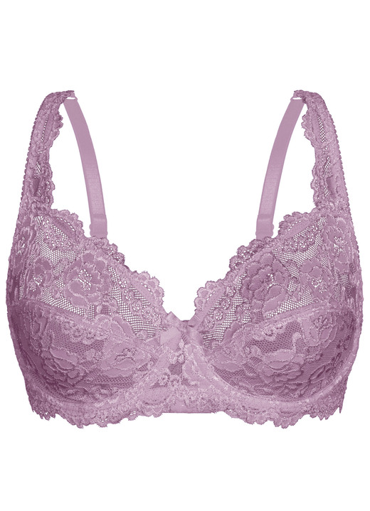 Wäsche - Sassa Zweierpack Bügel-BH aus Elastikspitze, in Größe 075 bis 100, in Cup B, in Farbe 1X ZARTAPRICOT, 1X SCHWARZ Ansicht 16