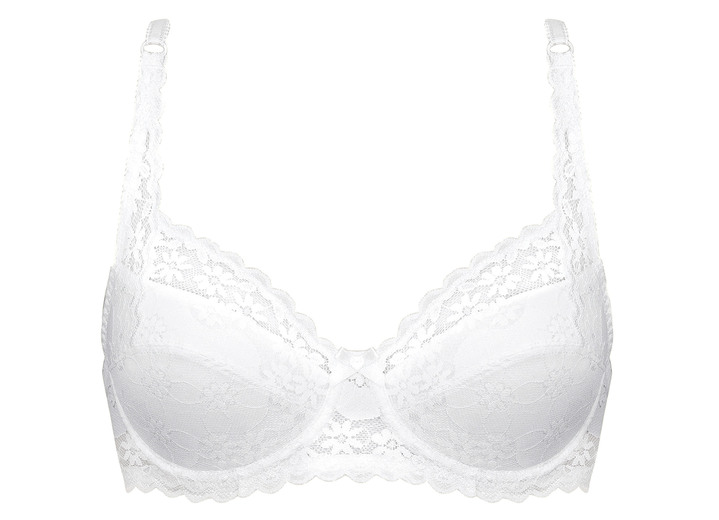 Bügel-BH - Naturana Zweierpack Bügel-BH, in Größe 070 bis 090, in Cup B, in Farbe 2X WEISS Ansicht 2