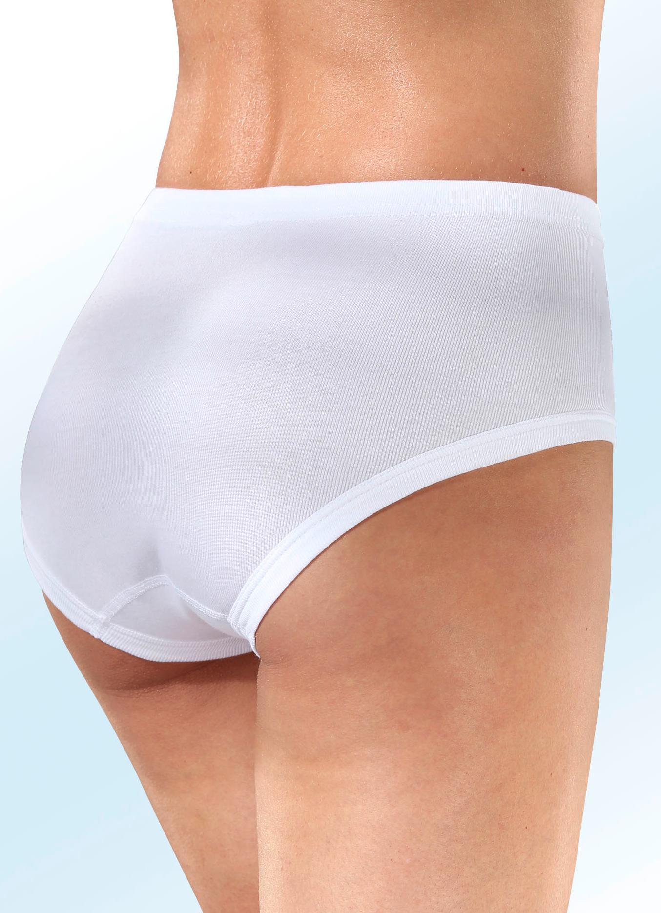 Slips - Fünferpack Slips mit Gummizug Ansicht 2 Slips - Fünferpack Slips mit Gummizug, in Größe 038 bis 066, in Farbe 5X WEISS Ansicht 2