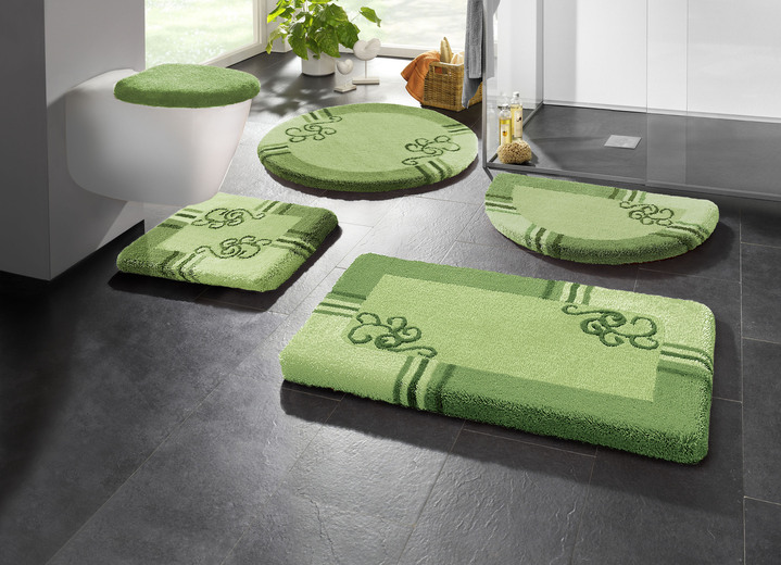 Badgarnituren - Badgarnitur von Kleine Wolke, in Größe 100 (Vorleger halbrund, 50/ 80 cm) bis 112 (Deckelbezug mit Kordel, 47/ 50 cm), in Farbe ROSA Ansicht 7